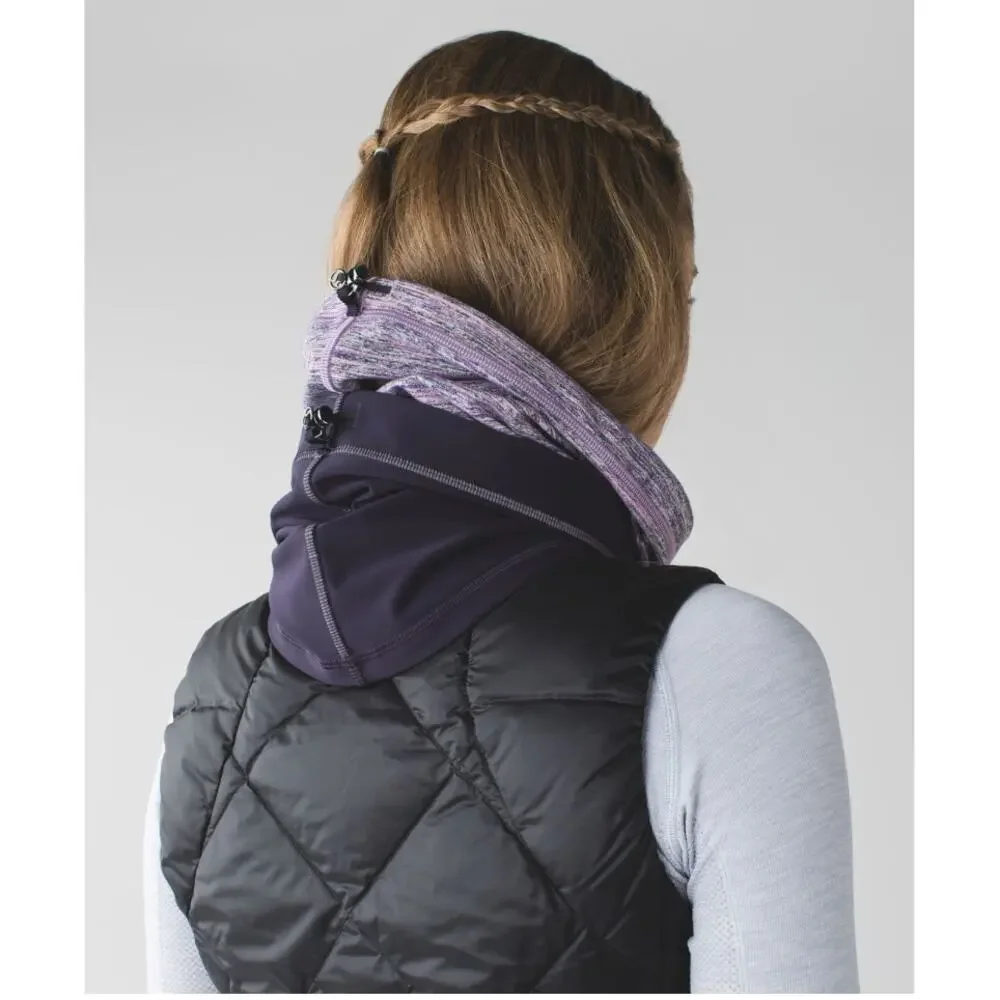 Lululemon Run Fast Neck Warmer Gaiter Womens O/S Purple Softshell Scarf Outdoors